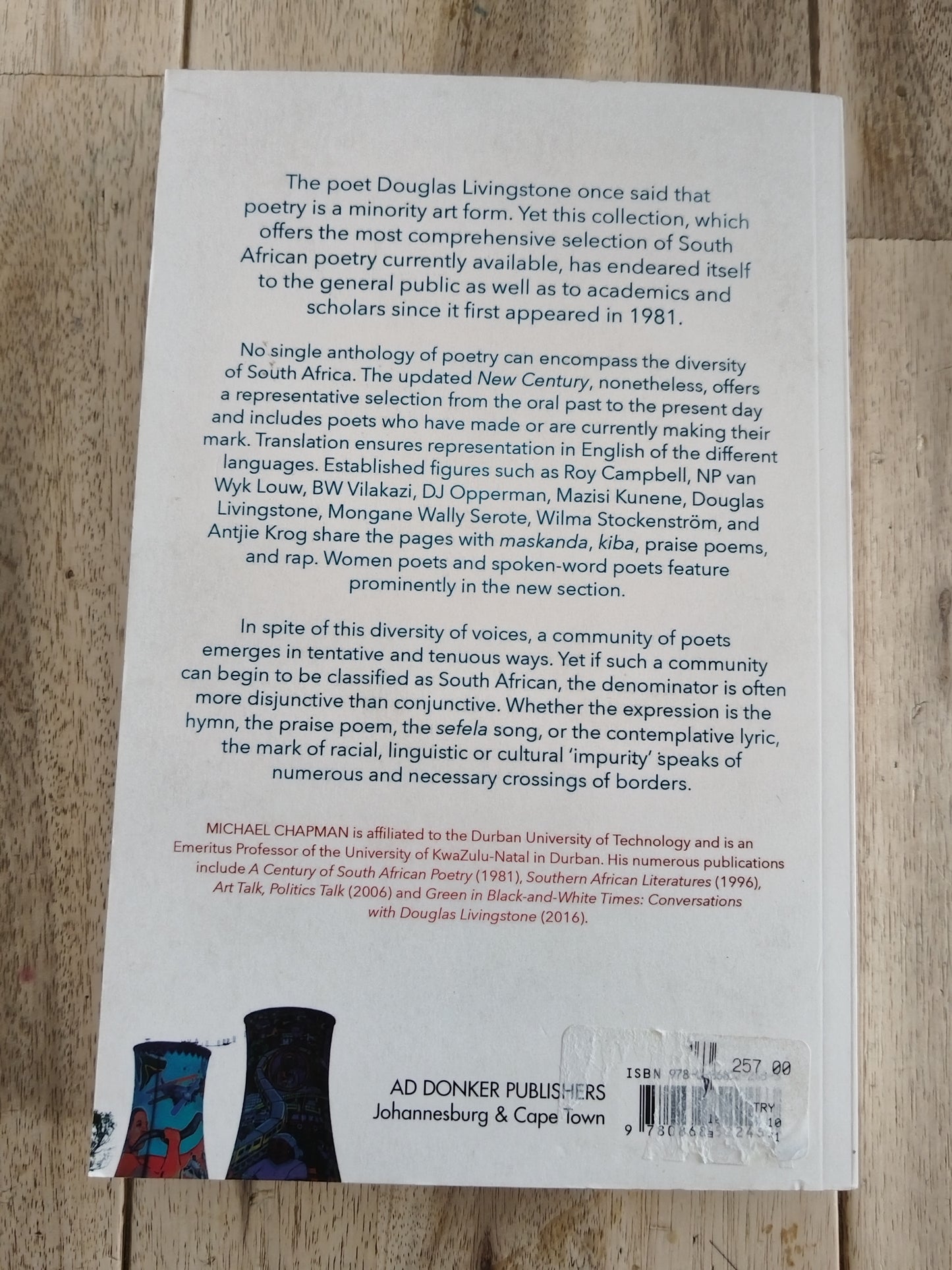 The New Century of South African Poetry Third Edition Edited By Michael Chapman