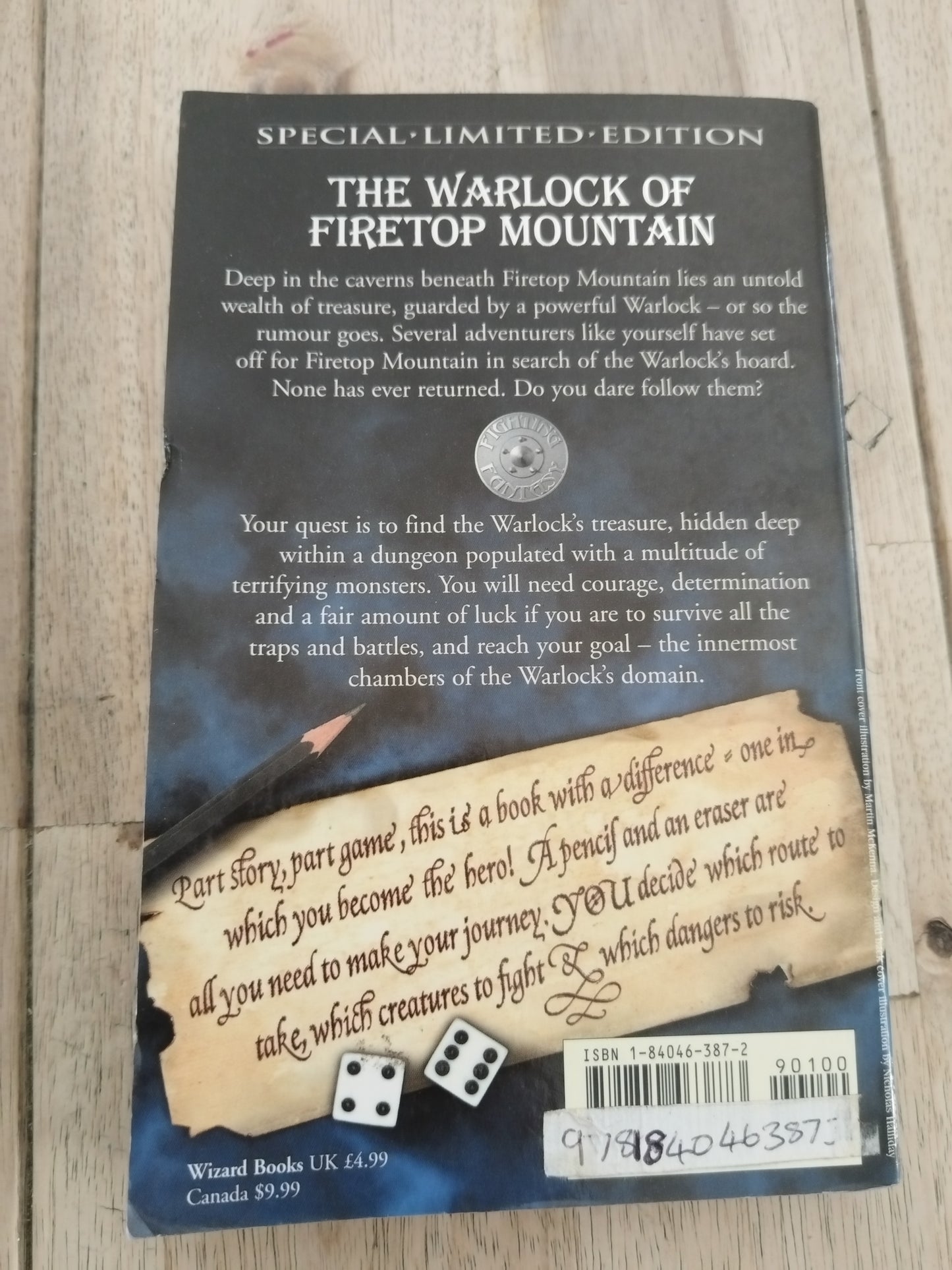 Warlock of Fire top Mountain Steve Jackson and Ian Livingstone