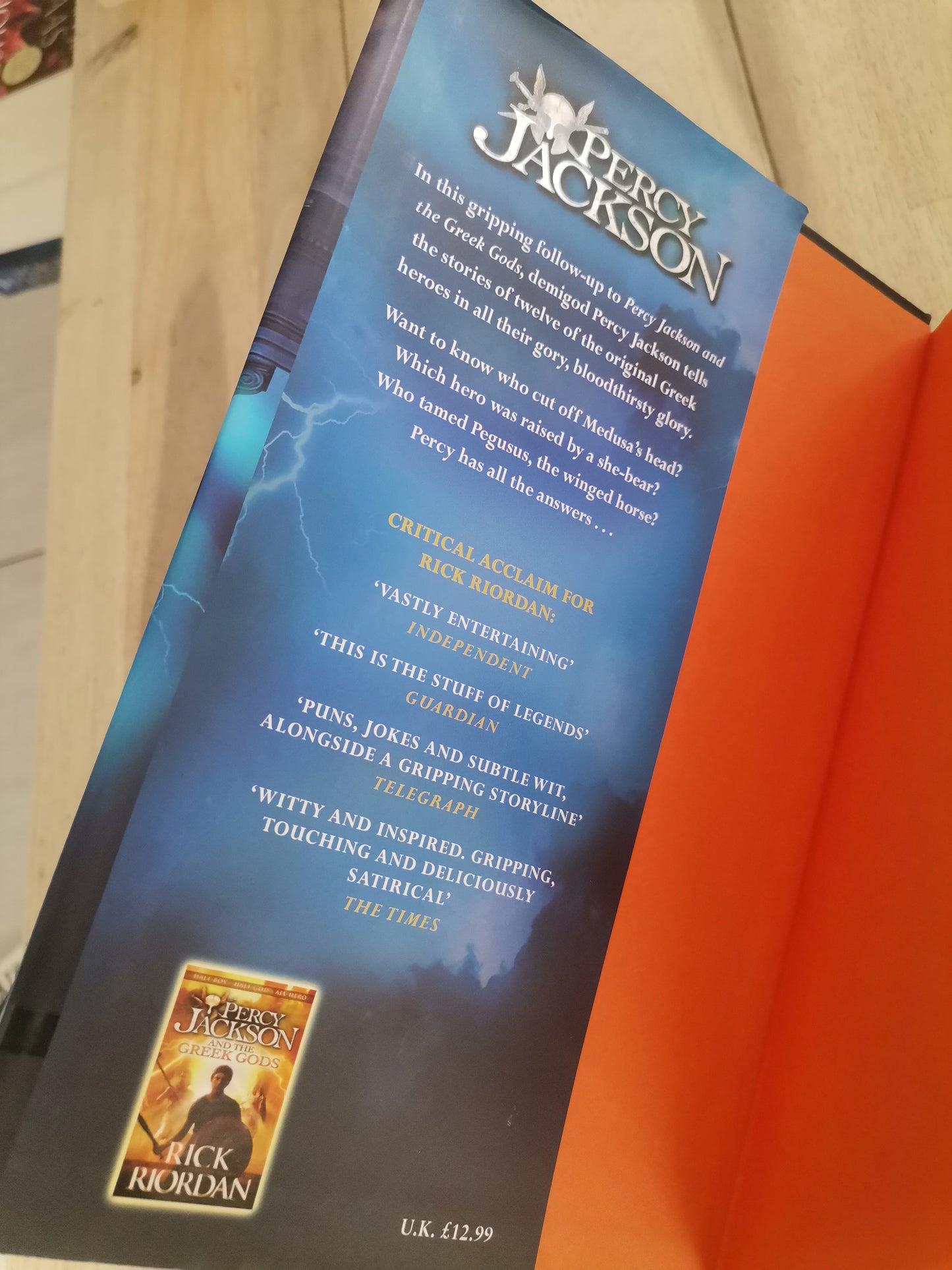 Percy Jackson and The Greek Heroe's by Rick Riordan