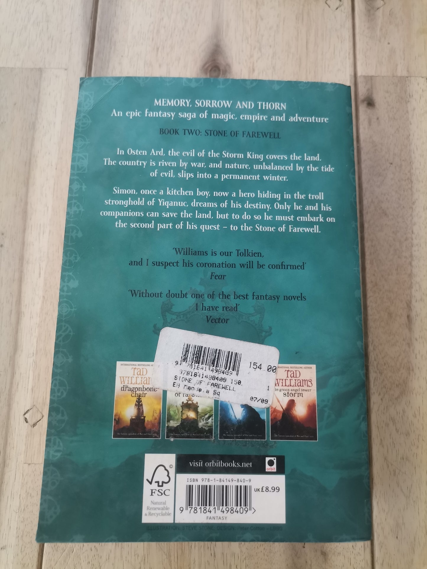 Stone of Farewell - Tad Williams (Memory, Sorrow & Thorn #2)