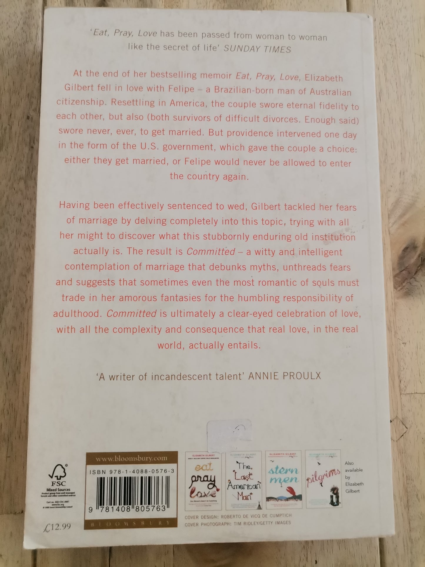 Committed by Elizabeth Gilbert