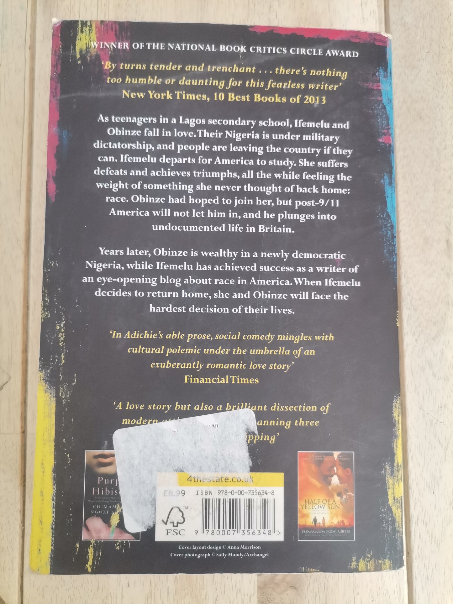 Americanah by Chimamanda Ngozi Adichie - Paperback