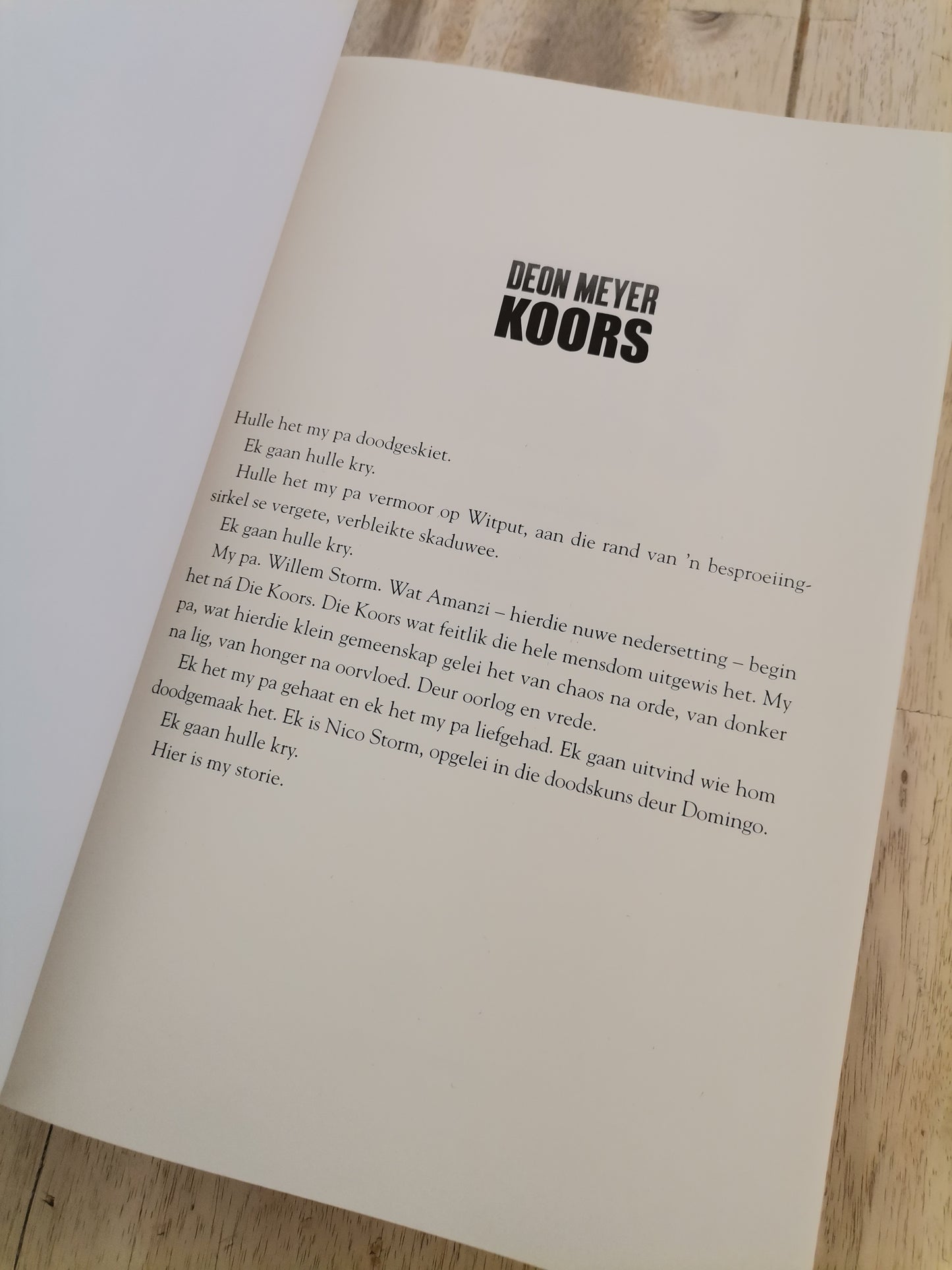 Koors by Deon Meyer
