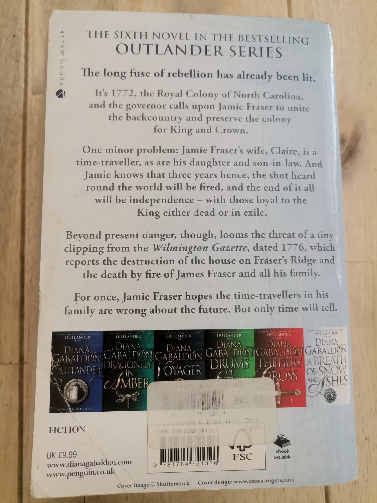 A Breath Of Snow And Ashes by Diana Gabaldon