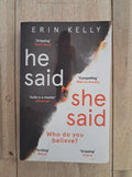 He Said/She Said – Erin Kelly