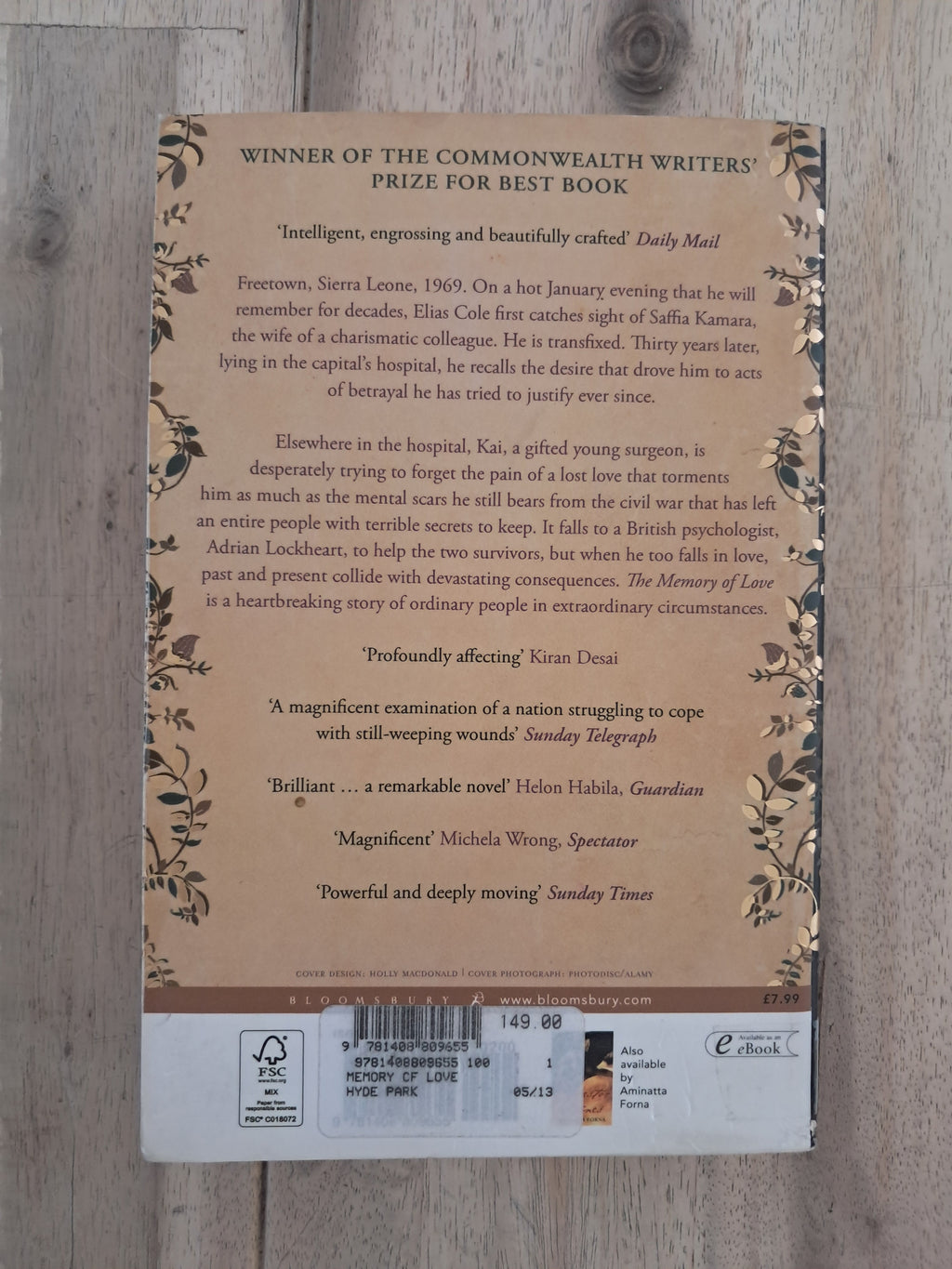 The Memory of Love – Aminatta Forna