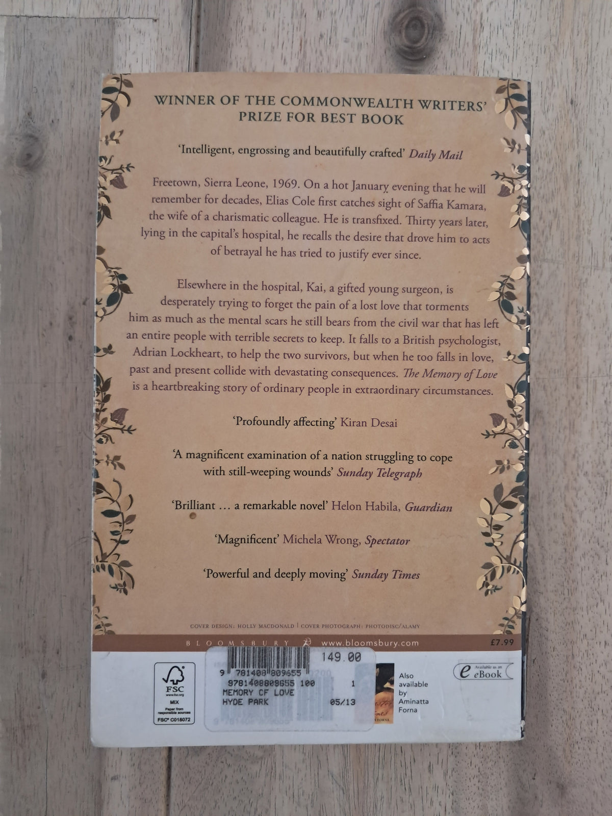 The Memory of Love – Aminatta Forna