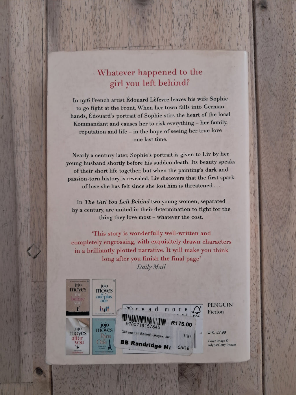 The Girl You Left Behind – Jojo Moyes