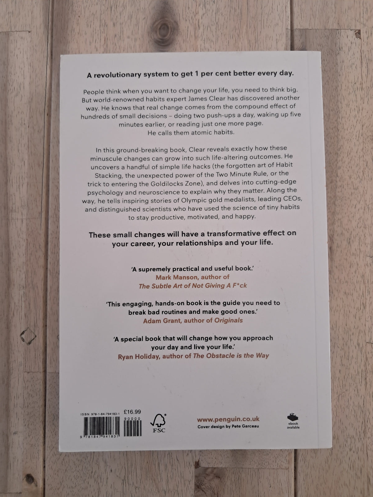 Atomic Habits – James Clear