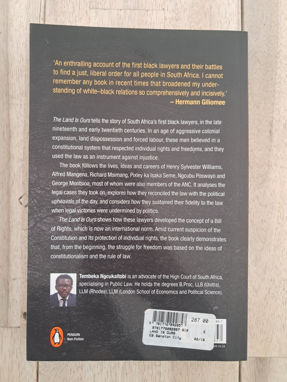 The Land Is Ours – Tembeka Ngcukaitobi