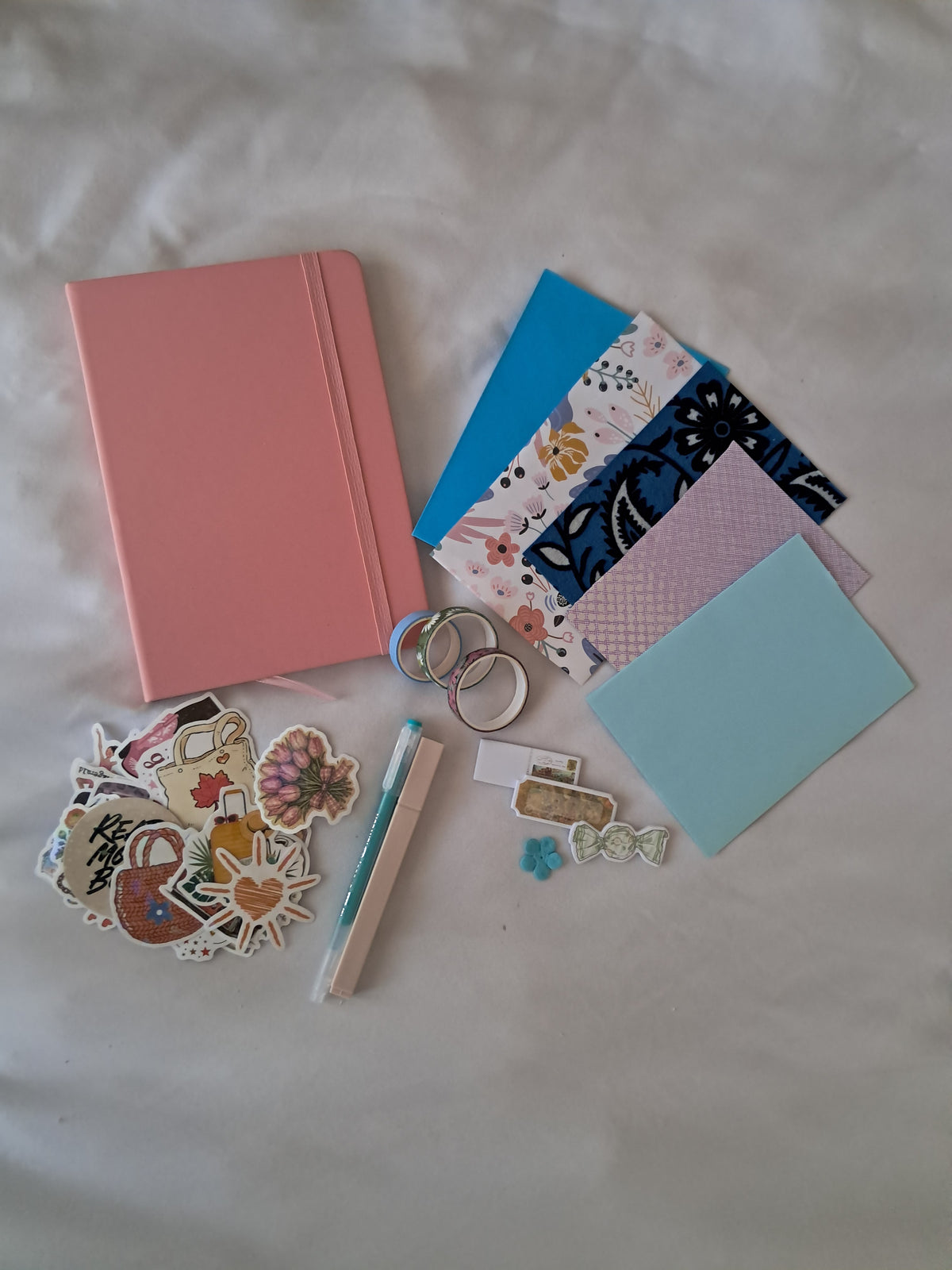 Pink A5 Ruled Journal Kit