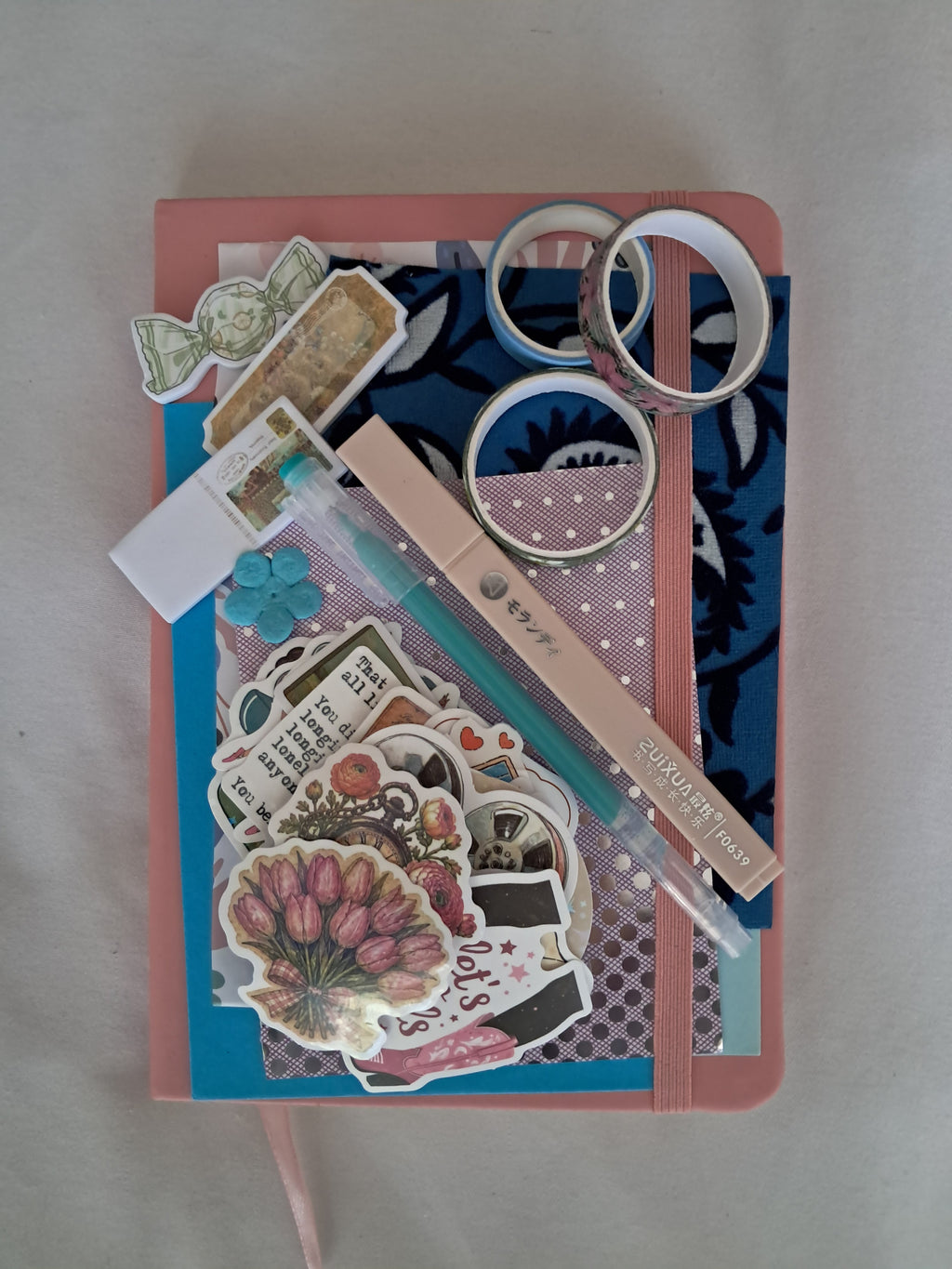 Pink A5 Ruled Journal Kit
