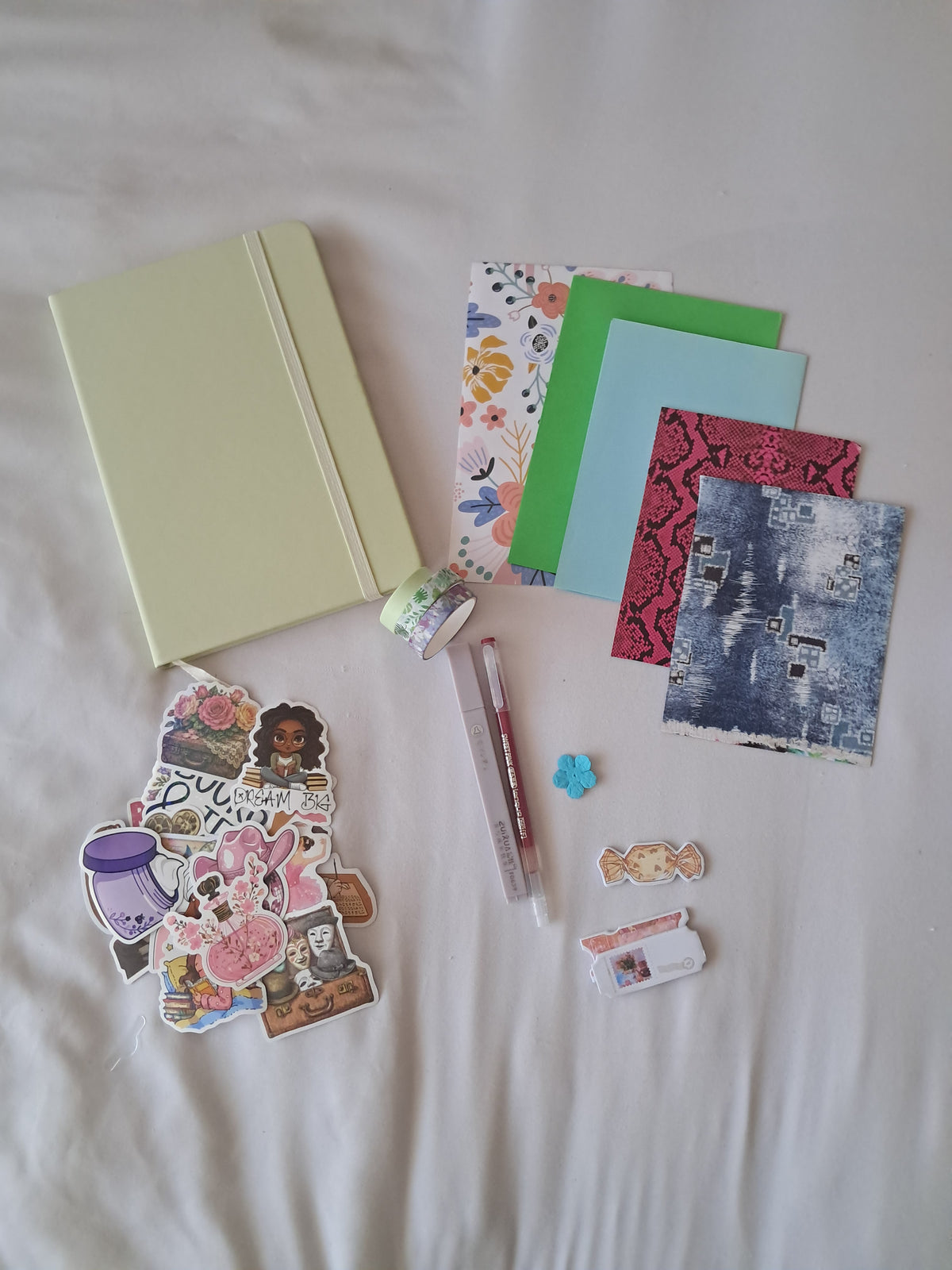 Green A5 Ruled Journal Kit