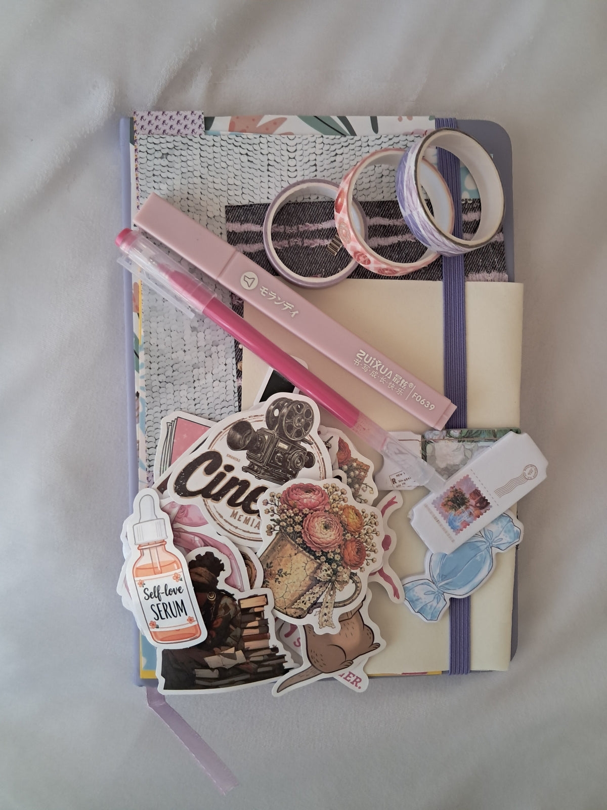 Purple A5 Ruled Journal Kit