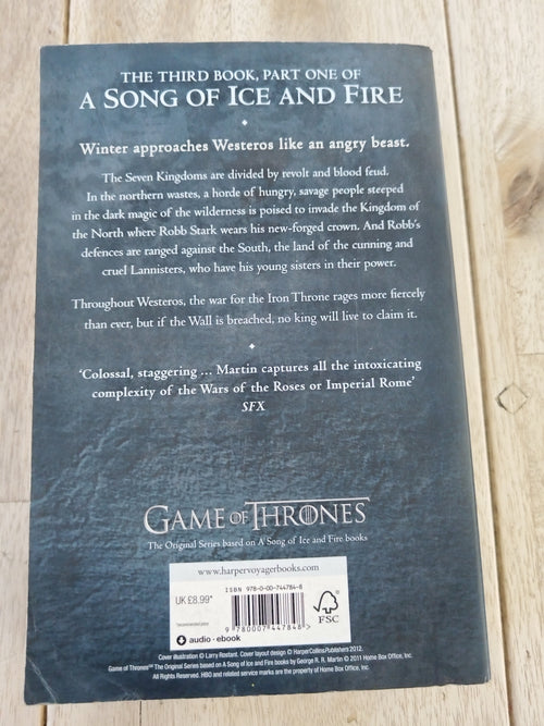 A Storm Of Swords 1.Steel and Snow George R.R. Martin