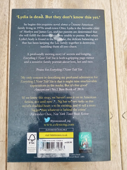 Everything I Never Told You Celeste Ng