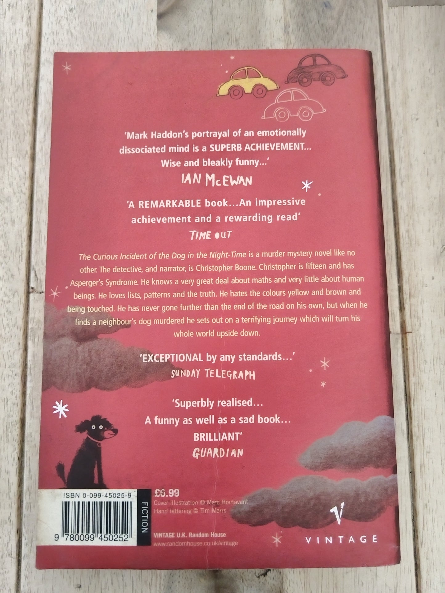 The curios incident of the dog in the night time Mark Haddon