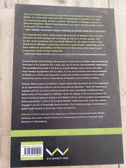 The Social and Political Thought of Archie Mafeje