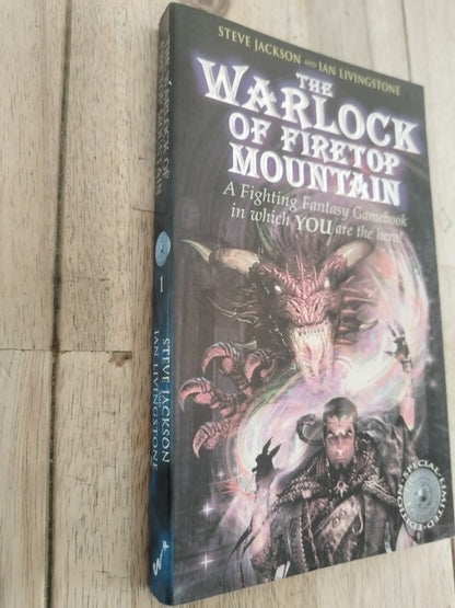 Warlock of Fire top Mountain Steve Jackson and Ian Livingstone