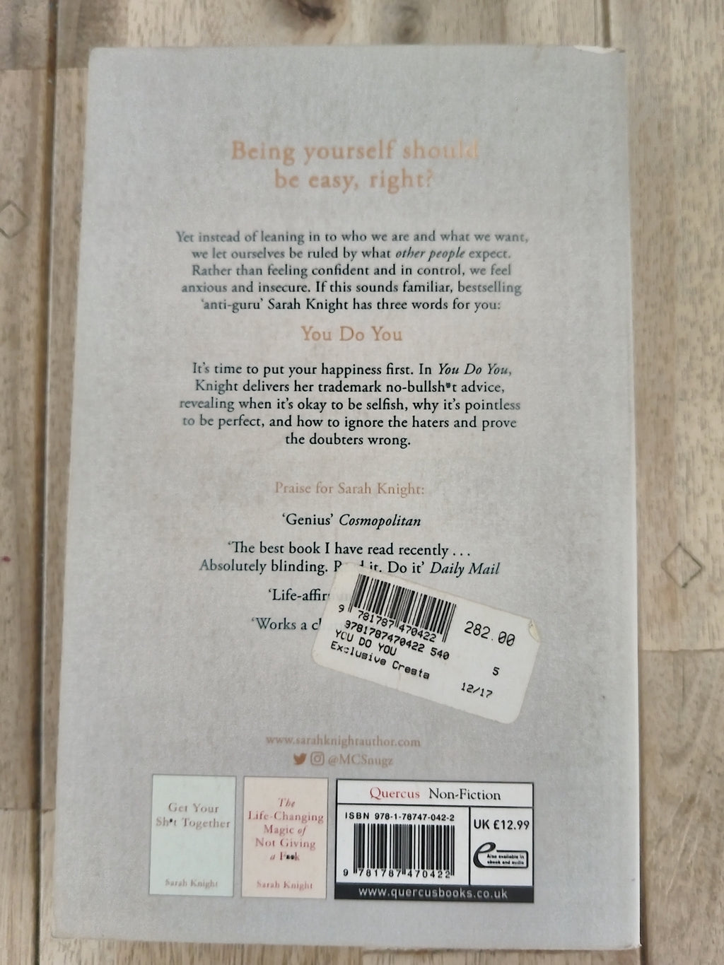 You do you by Sarah Knight