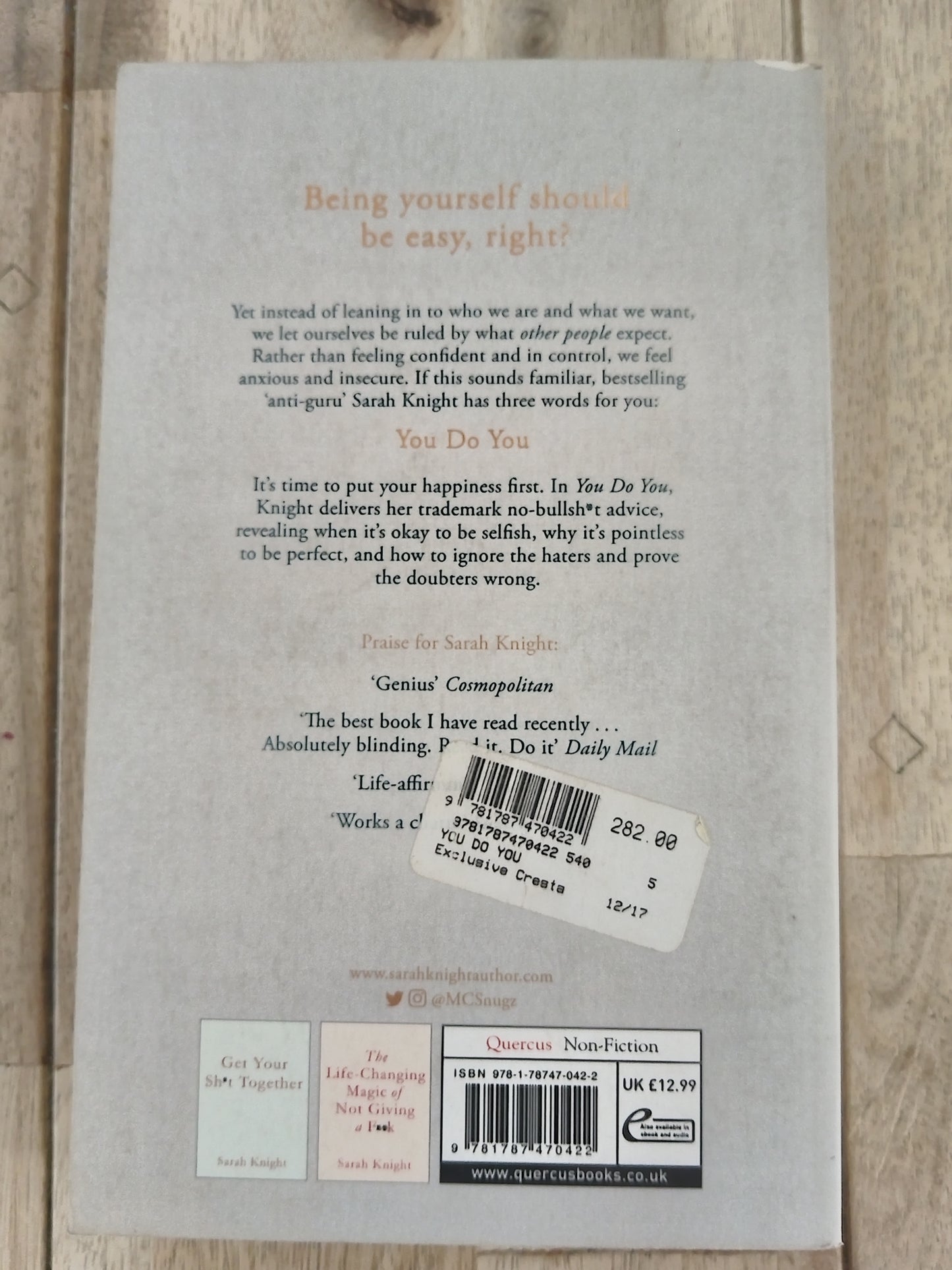 You do you by Sarah Knight