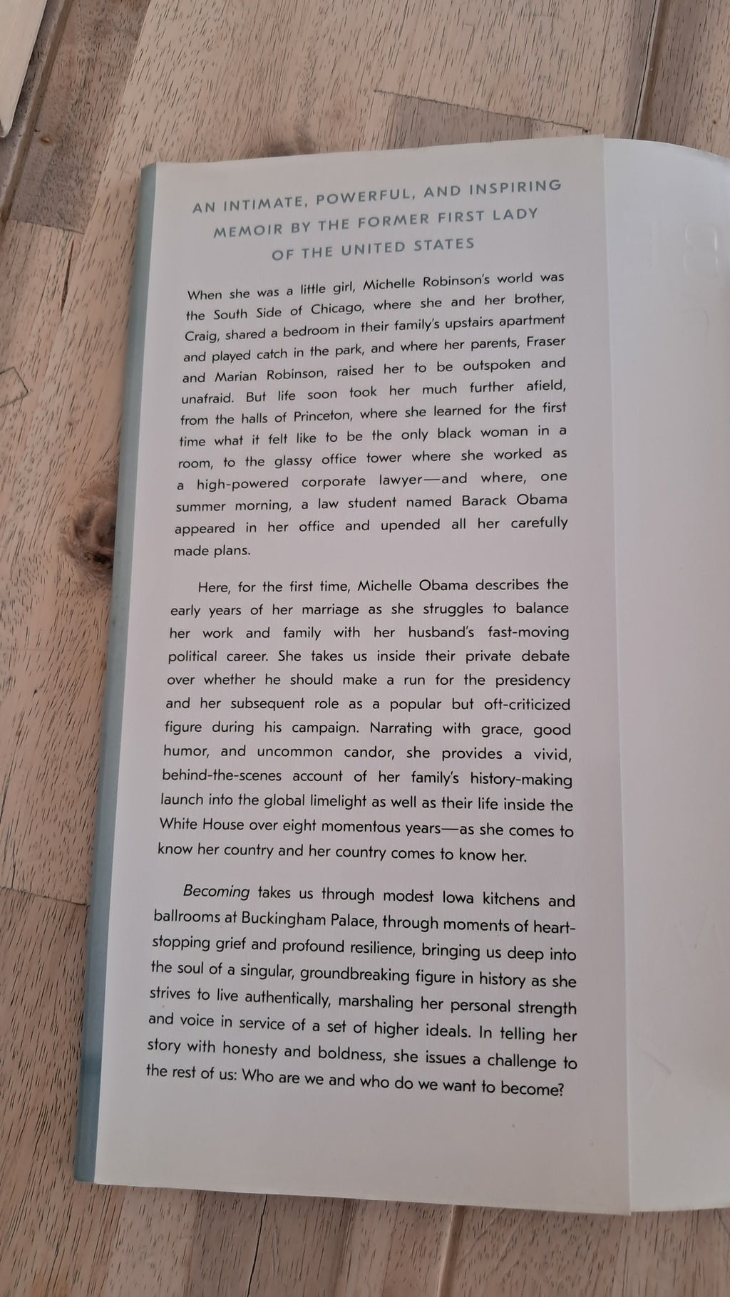 Becoming – Michelle Obama