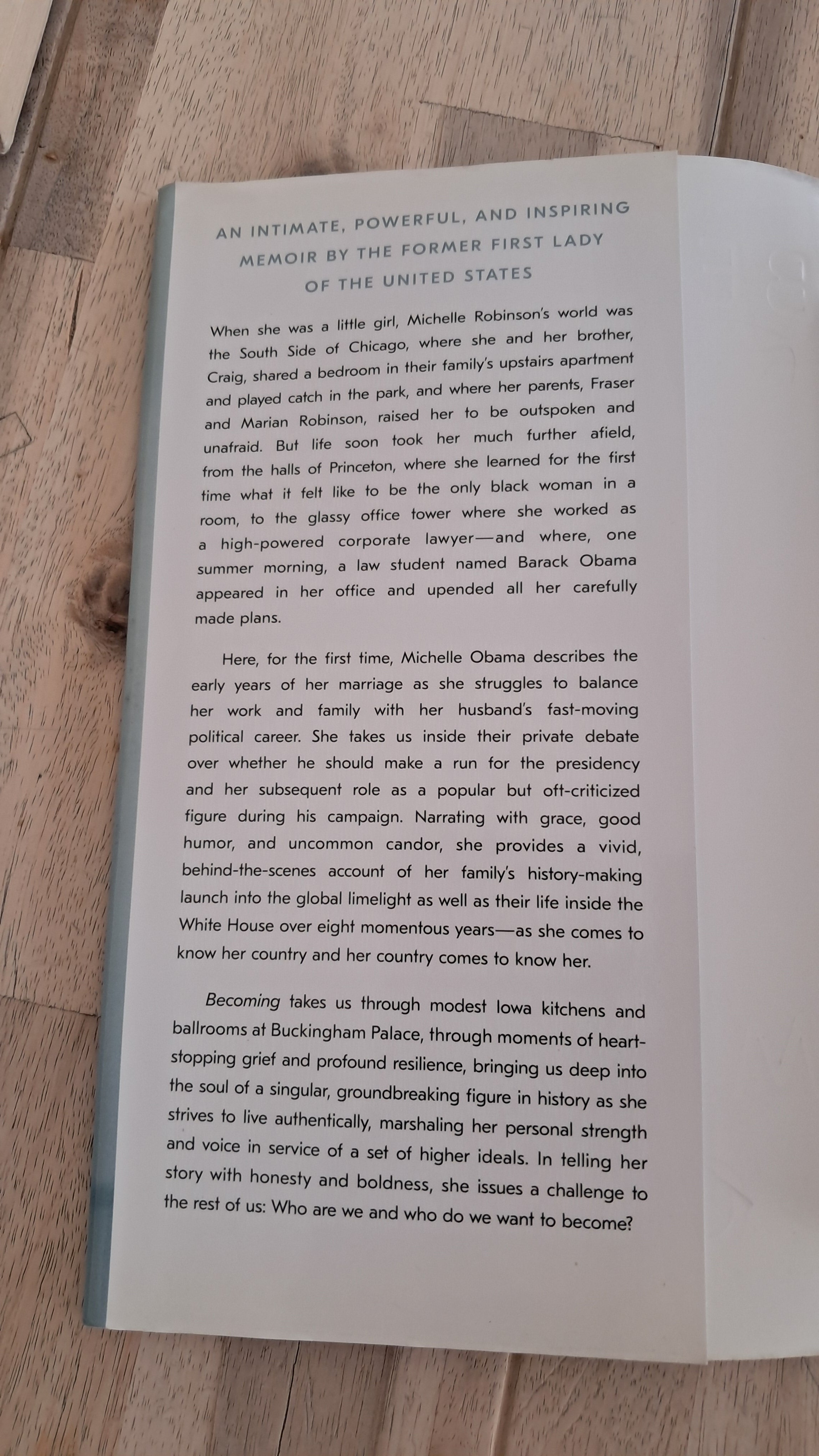 Becoming – Michelle Obama