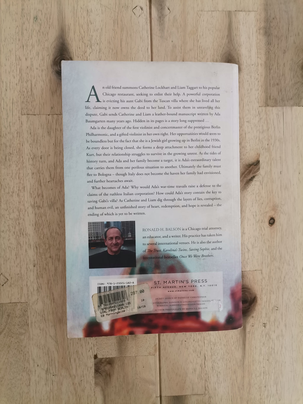The Girl from Berlin – Ronald H. Balson
