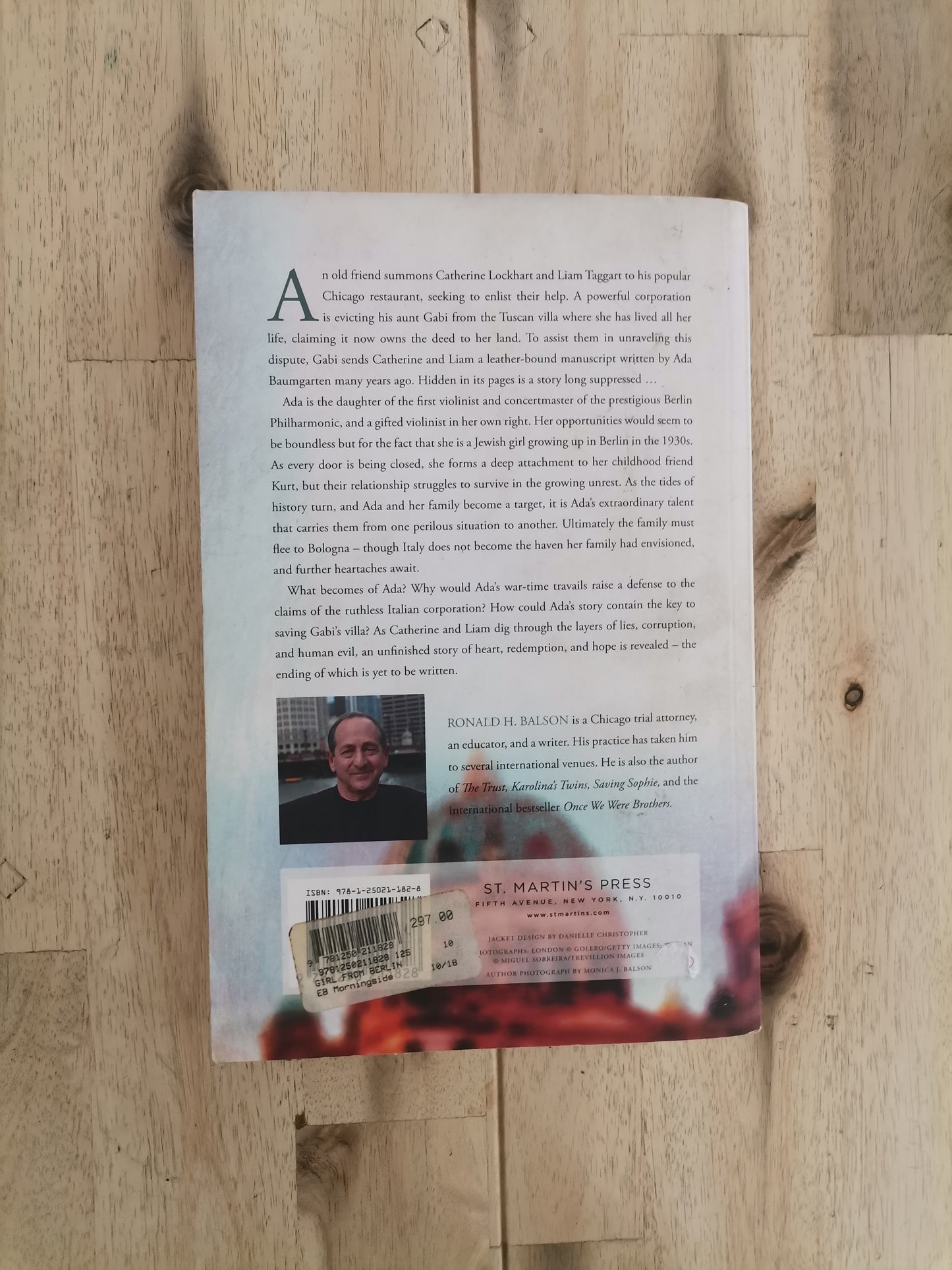 The Girl from Berlin – Ronald H. Balson