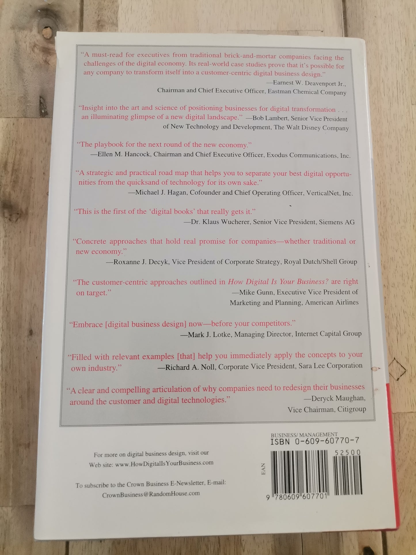 How digital is your business? By Adrian J. Slywotsky and David J. Morrison.
