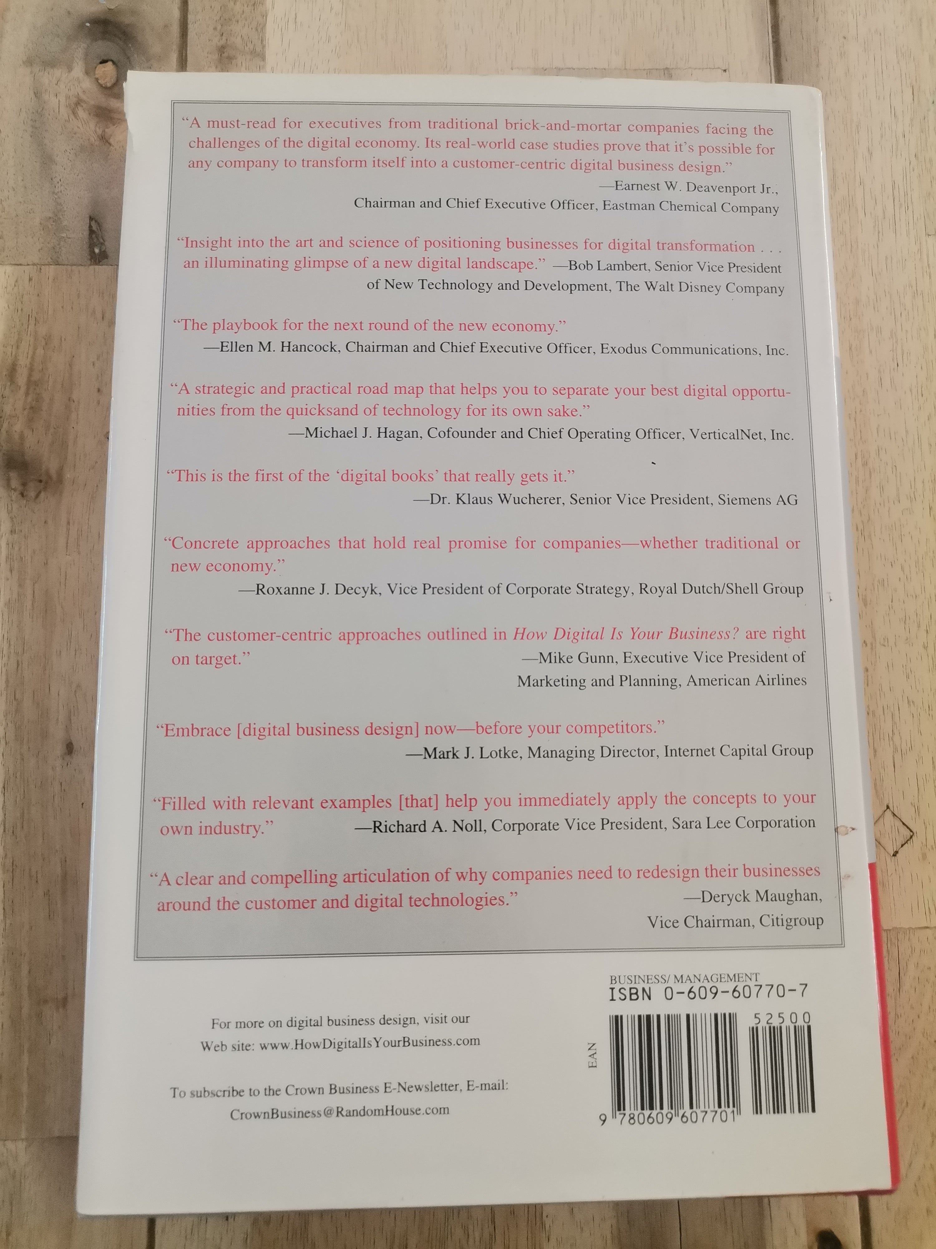 How digital is your business? By Adrian J. Slywotsky and David J. Morrison.
