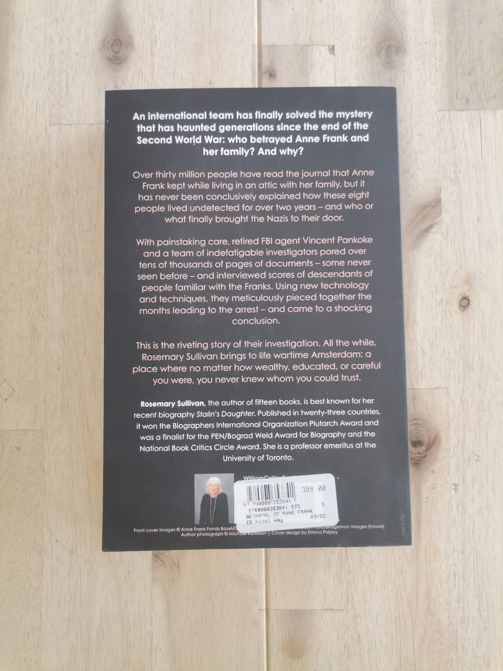 The Betrayal of Anne Frank – Rosemary Sullivan