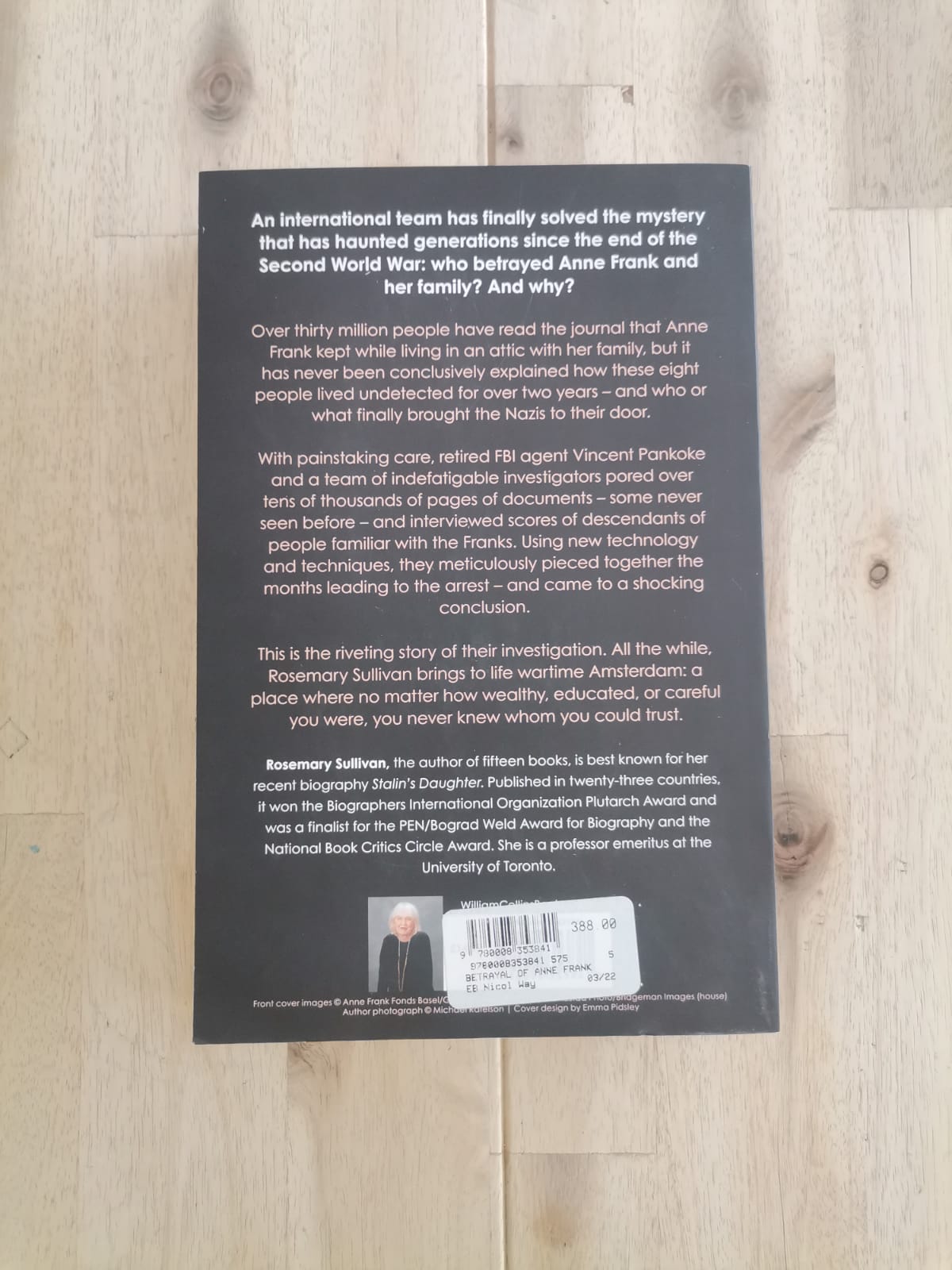 The Betrayal of Anne Frank – Rosemary Sullivan