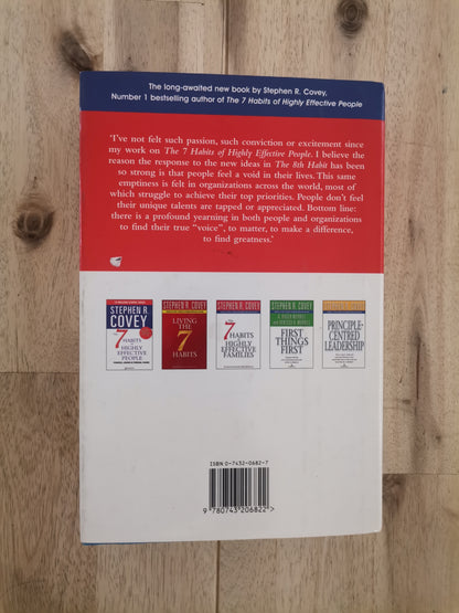 The 8th Habit: From Effectiveness to Greatness – Stephen R. Covey