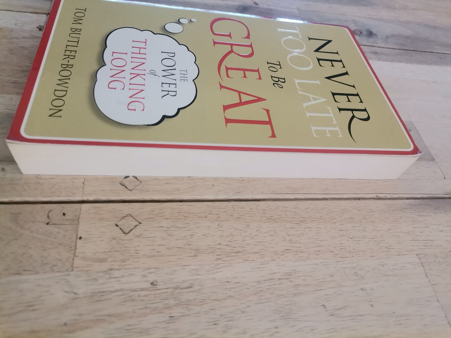 Never Too Late to Be Great by Tom Butler-Bowden