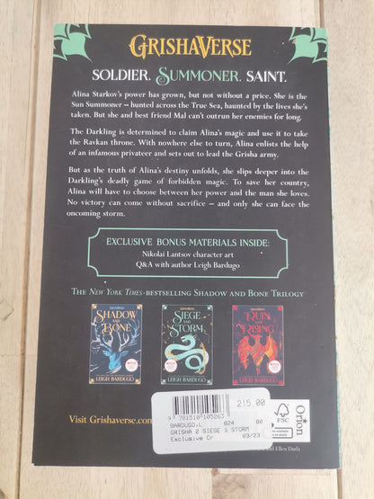 Siege and Storm by Leigh Bardugo - Paperback