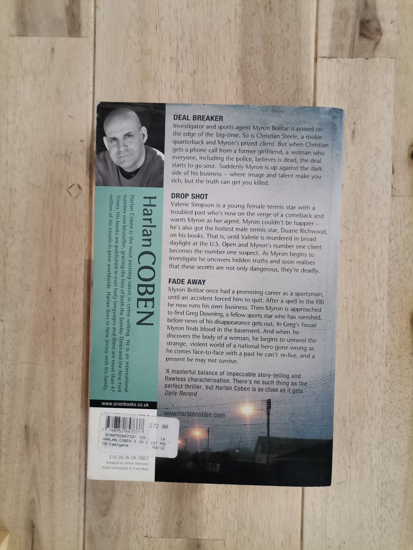 Three Great Novels: Deal Breaker, Drop Shot, Fade Away – Harlan Coben