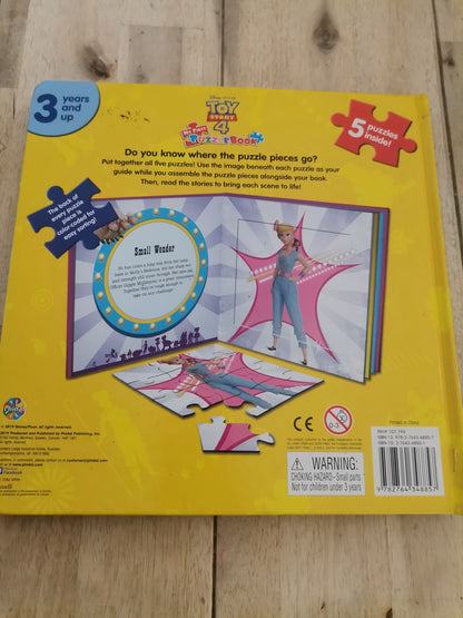 Toy Story 4, my first puzzle book, includes five puzzles.