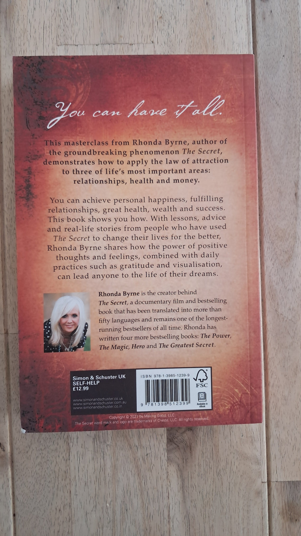 The Secret to Love, Health, and Money – Rhonda Byrne
