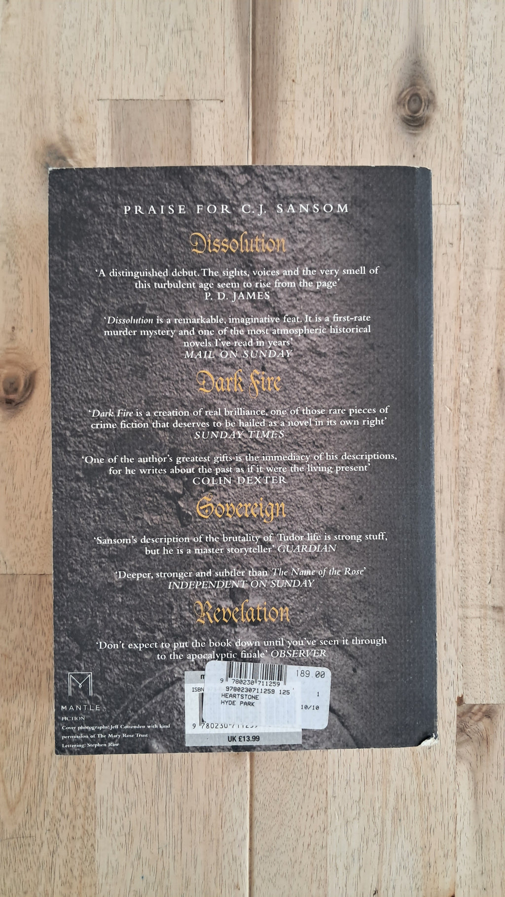 Heartstone – C.J. Sansom