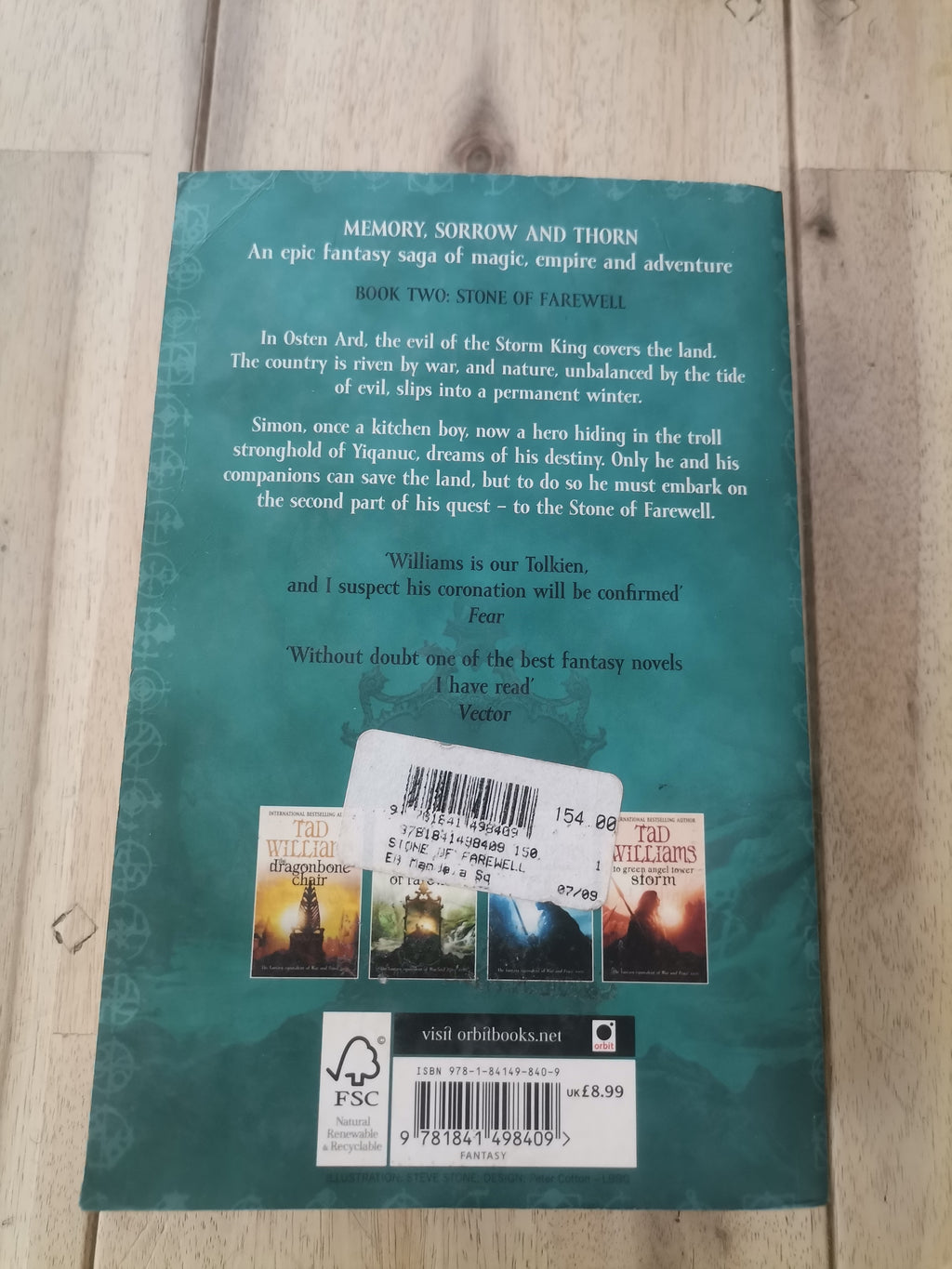 Stone of Farewell - Tad Williams (Memory, Sorrow & Thorn #2)