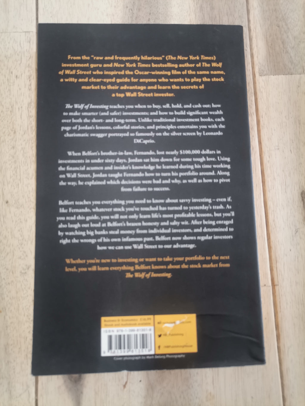 The Wolf of Investing - Jordan Belfort (Paperback)
