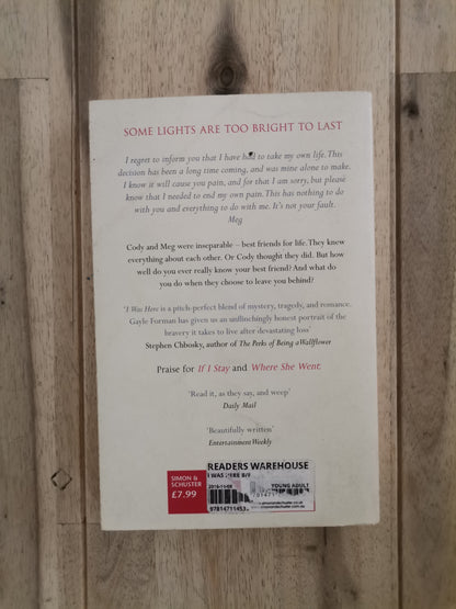 I Was Here – Gayle Forman
