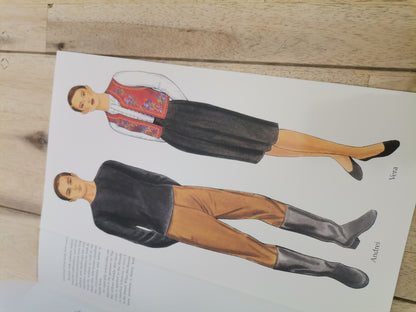 Russian Folk Costumes Paper Dolls