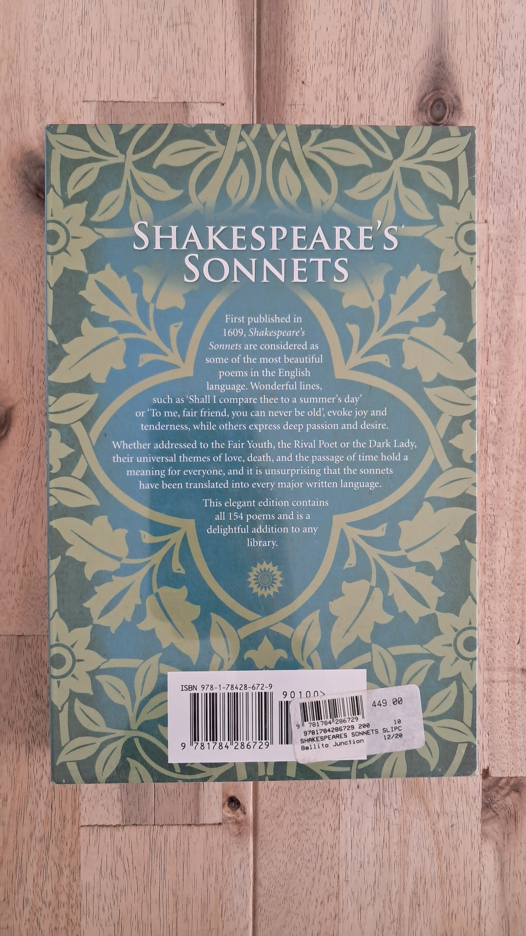 Shakespeare's Sonnets (Arcturus Slipcase Edition) – William Shakespeare