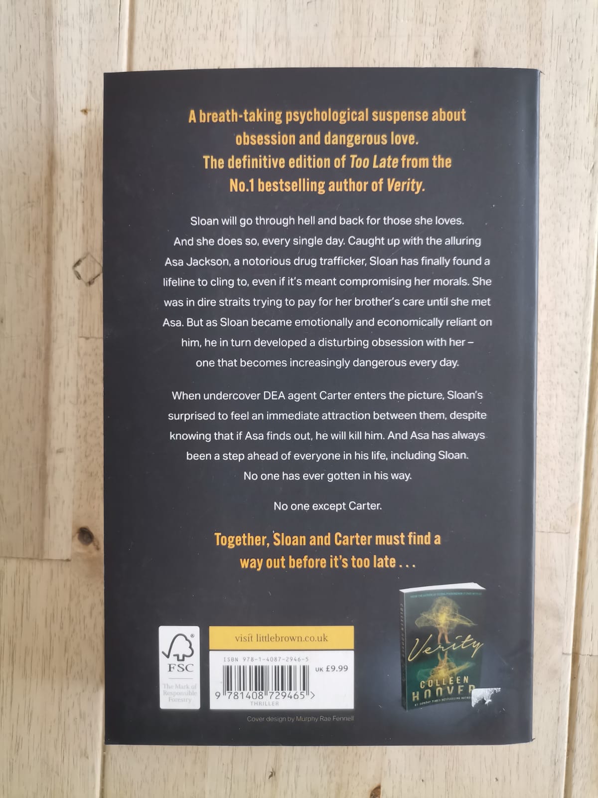 Too Late – Colleen Hoover