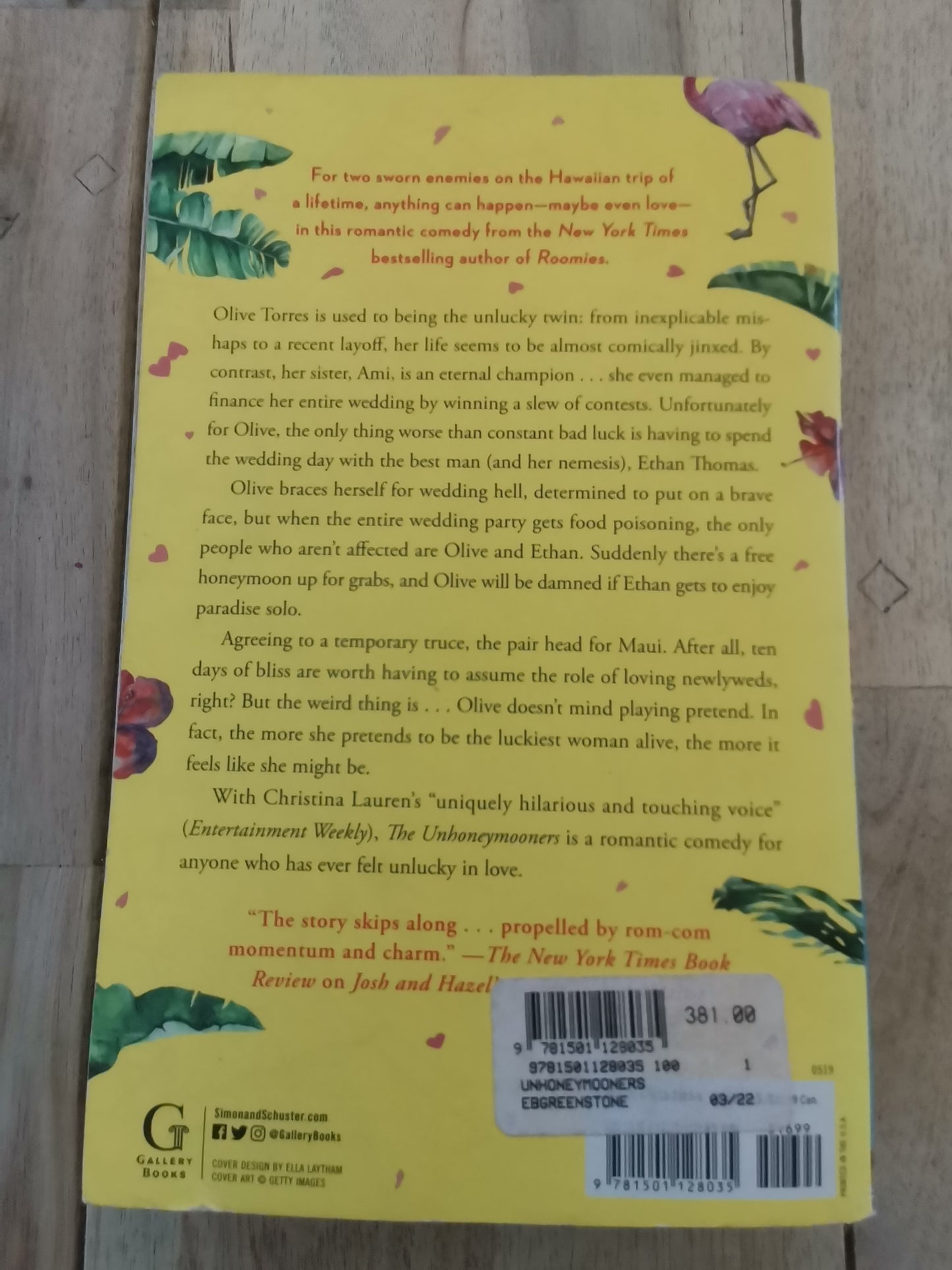 The Unhoneymooners by Lauren Christina