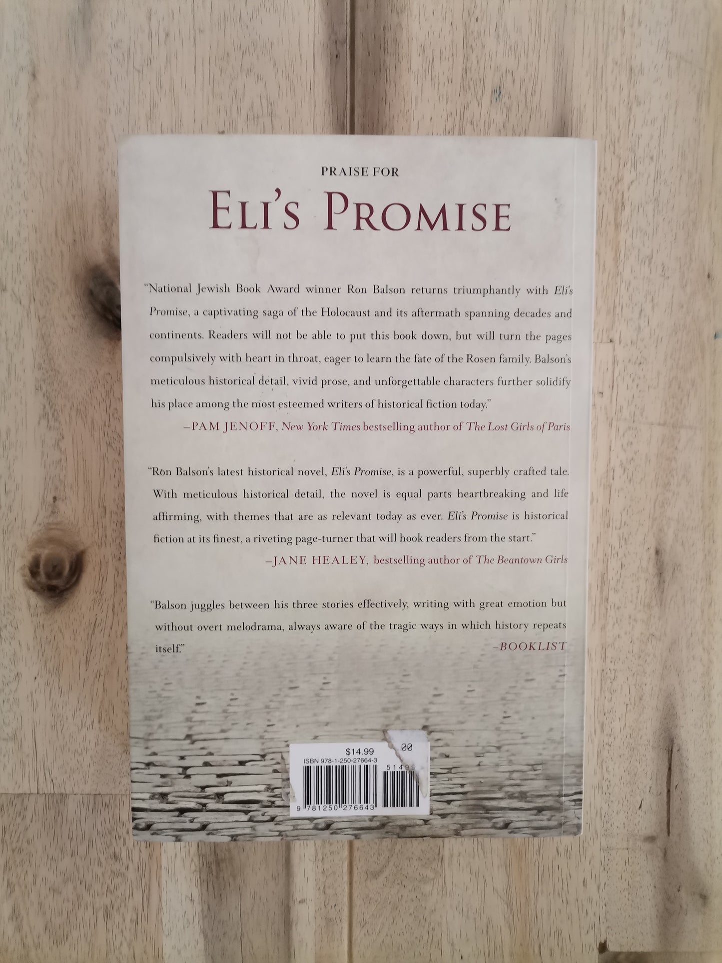 Eli's Promise – Ronald H. Balson