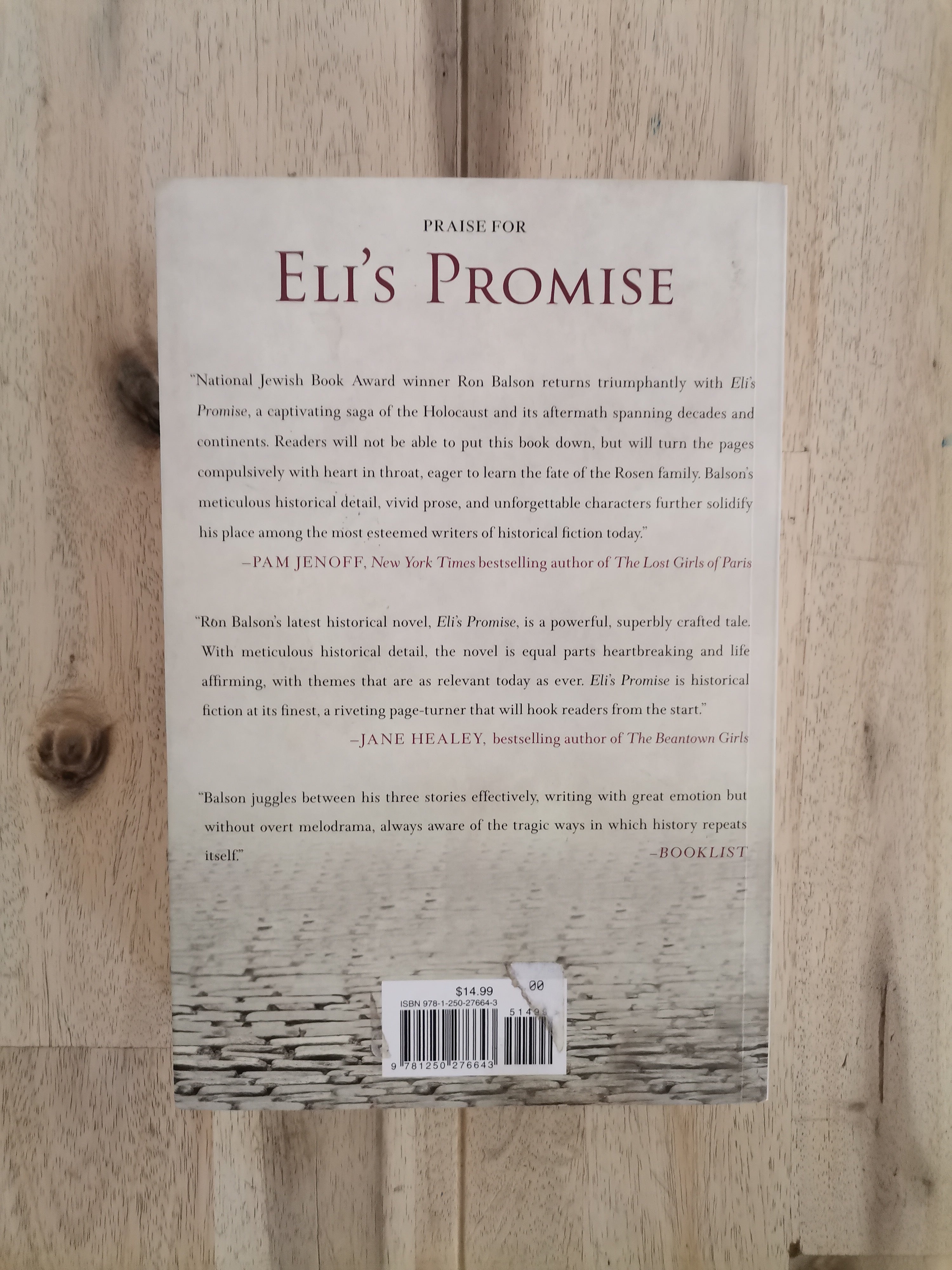 Eli's Promise – Ronald H. Balson