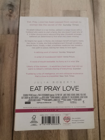 Eat, Pray, Love by Elizabeth Gilbert